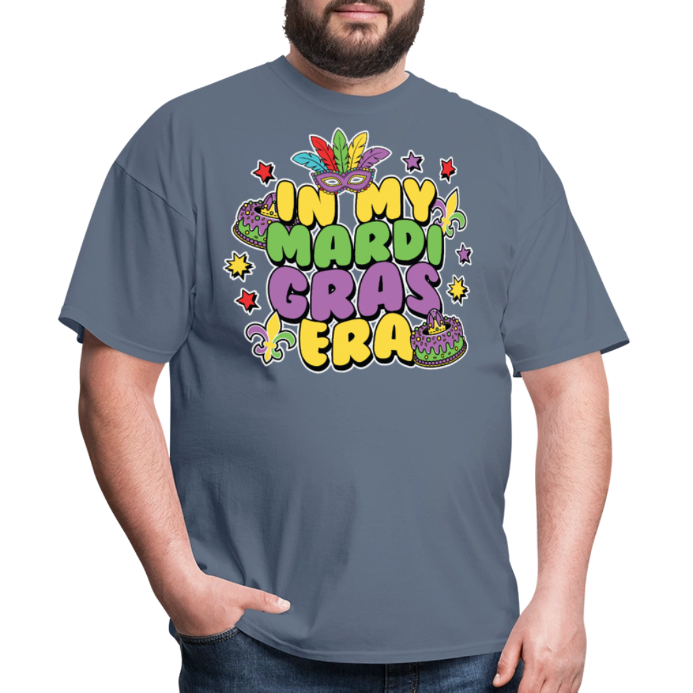 In My Mardi Gras Era Tee For Festival Goers Colorful Mardi Gras Party T-shirt - denim