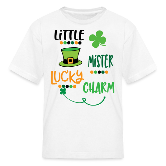 Little Mister Lucky Charm Baby T-shirt - white