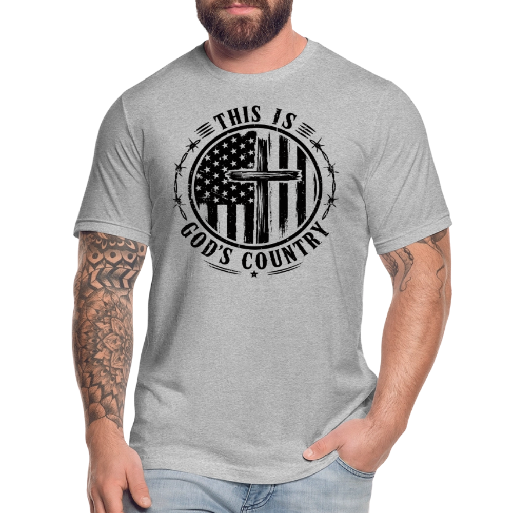 This Is God's Country T-Shirt | Bella + Canvas Unisex Tee - heather gray