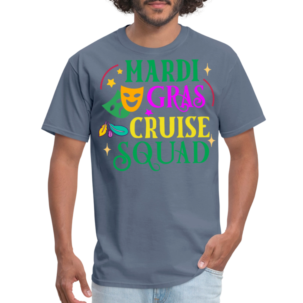 Funny Mardi Gras Cruise Squad Unisex T-shirt - denim