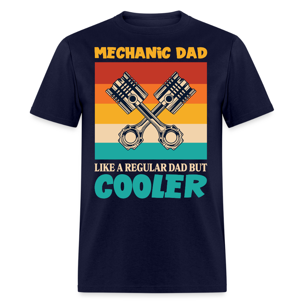 Father's Day Gift For Mechanic Dad T-shirt - navy