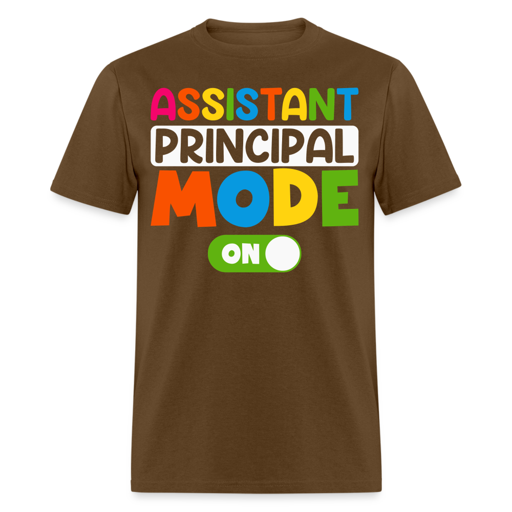 Funny Assistant Principal Shirts For Teachers Principal Mode ON T-shirt - brown