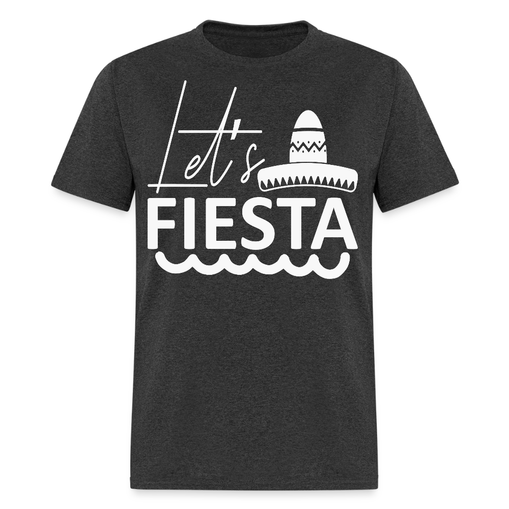 Mexican Fiesta Party Tee for Celebration Let’s Fiesta T-shirt - heather black