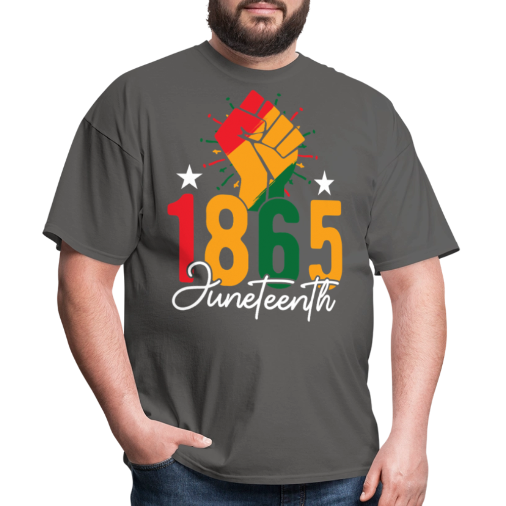 Best Black pride Tee 1865 Black Liberation T-shirt - charcoal