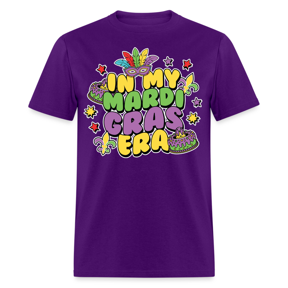 In My Mardi Gras Era Tee For Festival Goers Colorful Mardi Gras Party T-shirt - purple