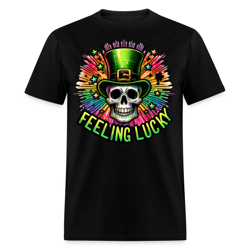 Feeling Lucky Graphic Tee For St Paddy’s T-shirt - black