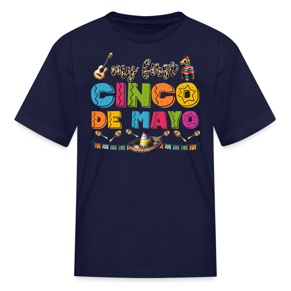 My First Cinco de Mayo Kids' T-shirt - navy