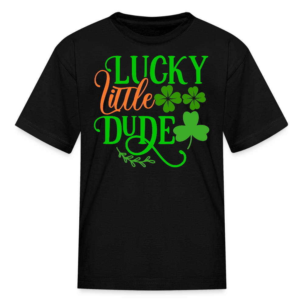 Lucky Little Dude Toddler T-shirt - black