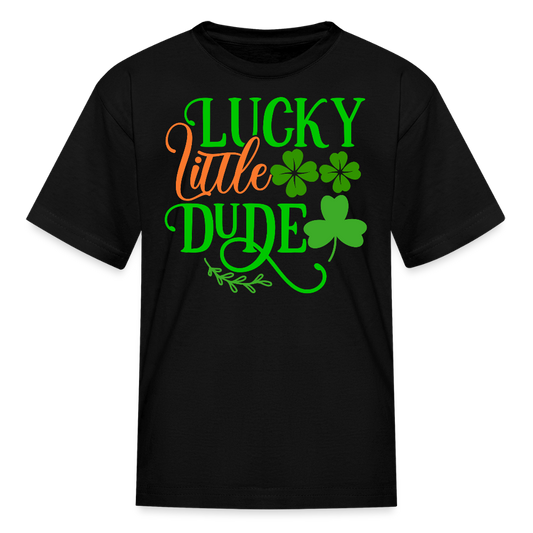 Lucky Little Dude Toddler T-shirt - black