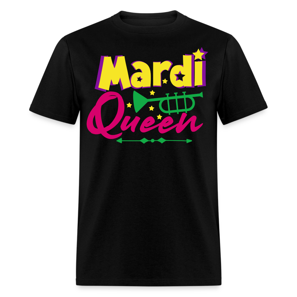 Mardi Gras Queen Shirt For Women Festival T-shirt - black