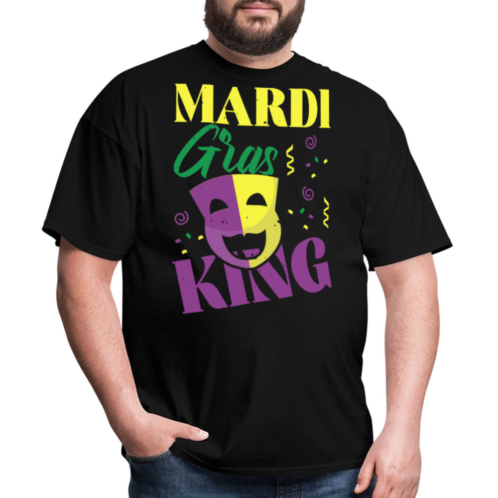 Masquerade Mask Tee Funny Mardi Gras King T-shirt - black