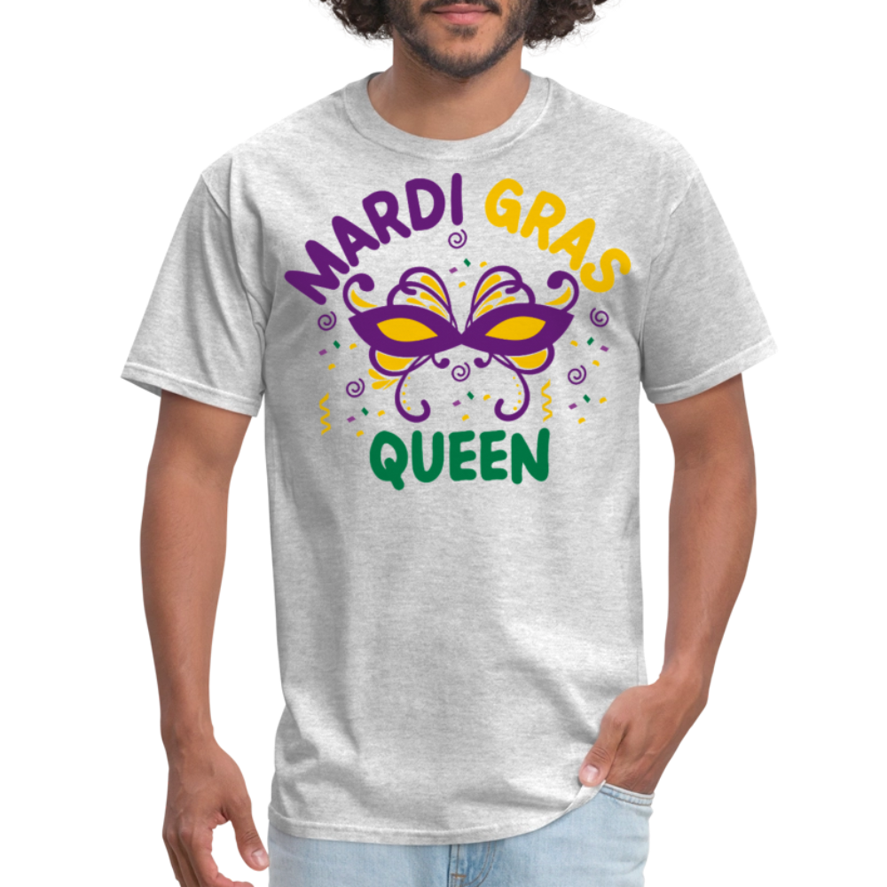 Funny Mardi Gras Shirts For Ladies Mardi Gras Queen T-shirt - heather gray