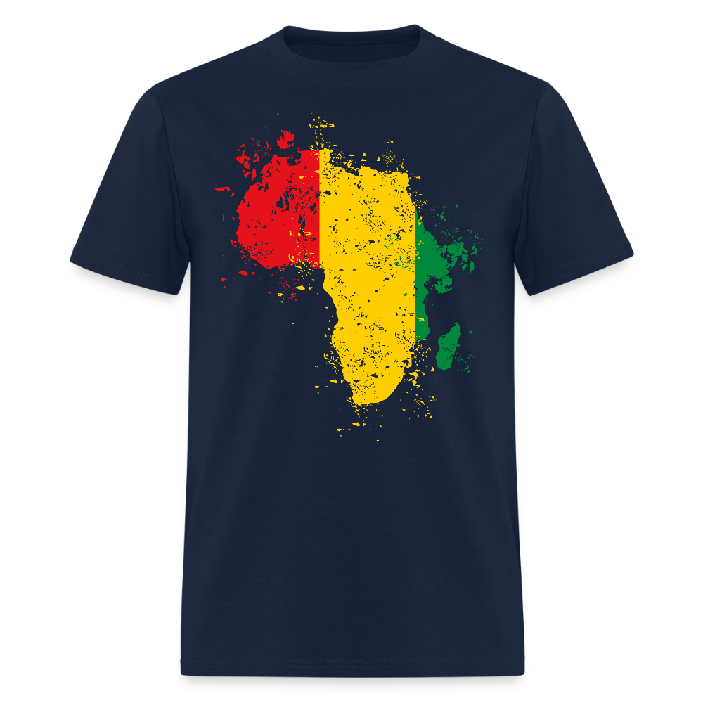 Afrocentric Tee For Black History Pride T-Shirt - navy