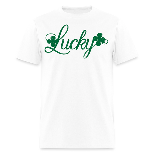 St Patrick’s Day Lucky Shamrock T-shirt - white
