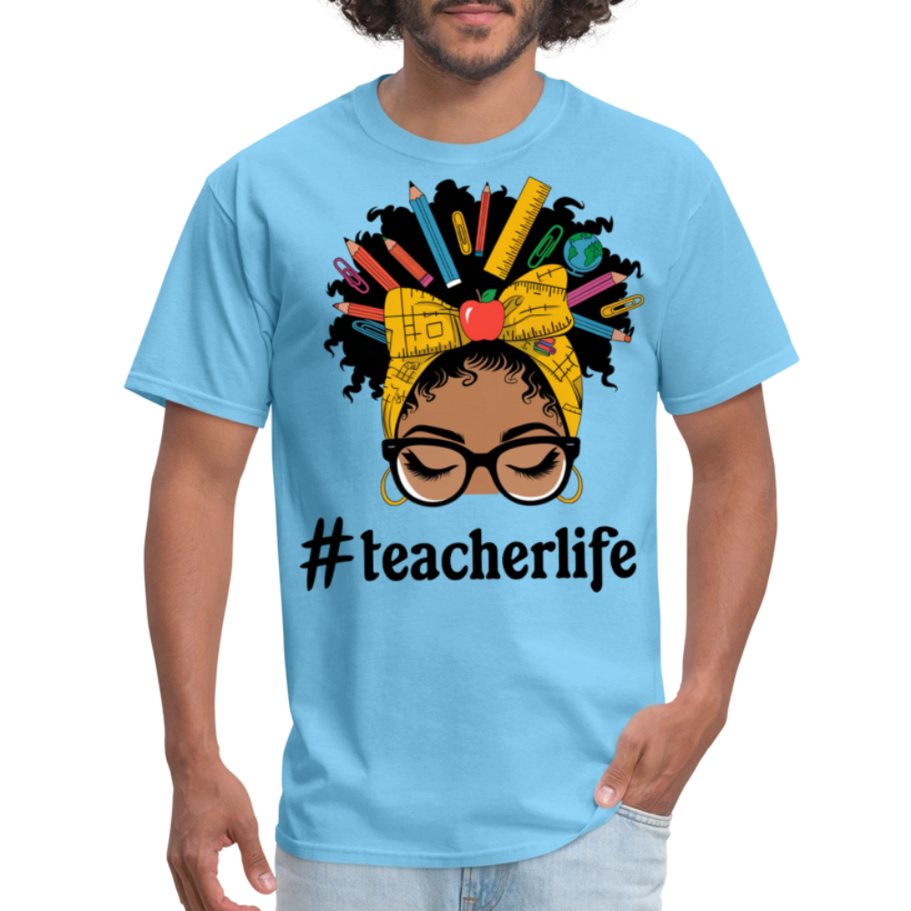 Funny Teacher Life Tee For Women Teacher Appreciation Gift T-shirt - aquatic blue