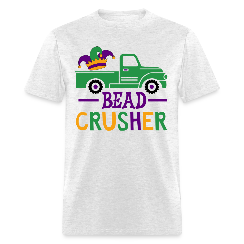 Mardi Gras Beads And Trucks Tee Mardi Gras Bead Crusher t-shirt - light heather gray