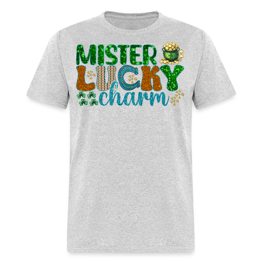 Mister Lucky Charm St Paddy’s Day T-shirt - heather gray