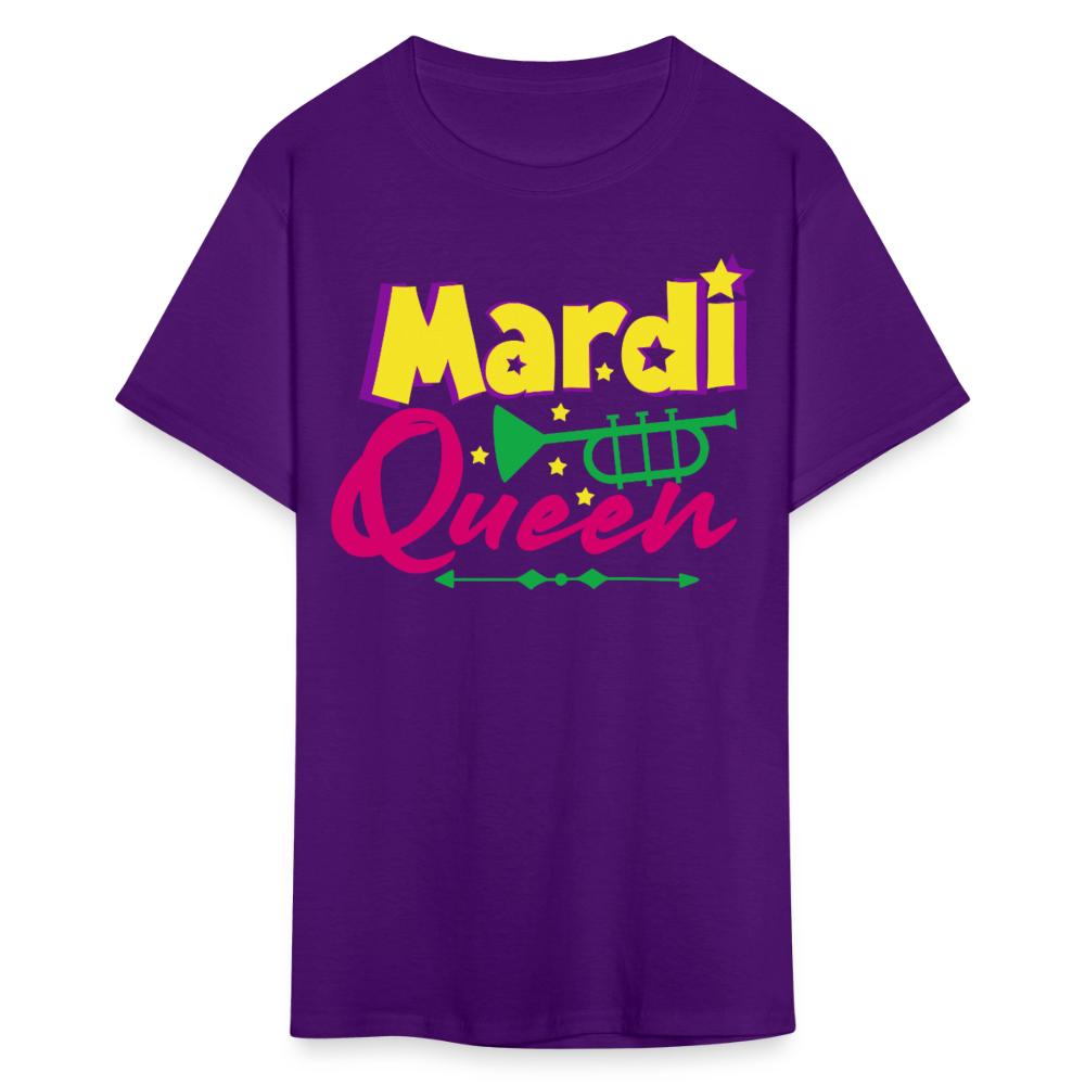 Mardi Gras Queen Shirt For Women Festival T-shirt - purple