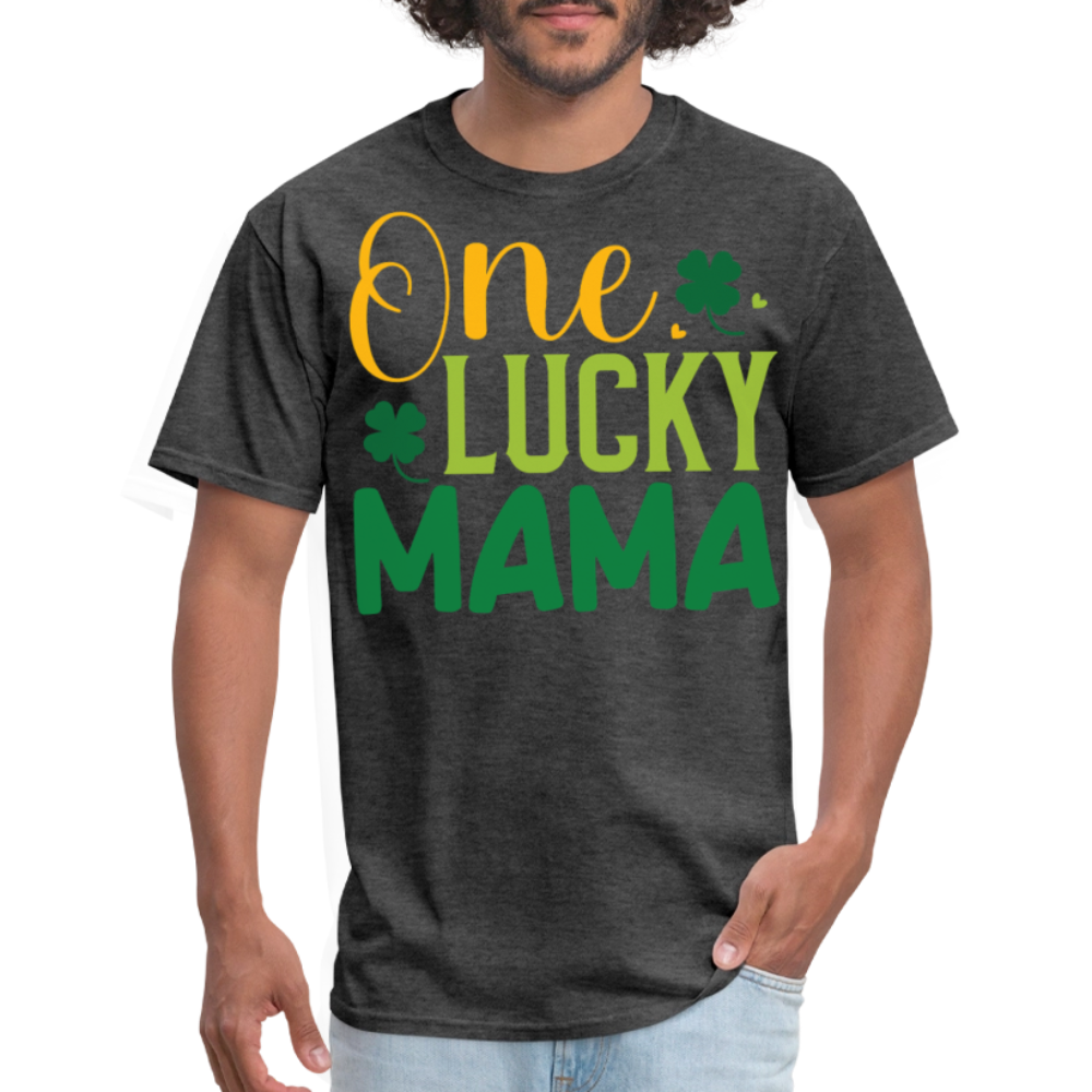 One Lucky Mama St Patrick’s Day T-shirt - heather black