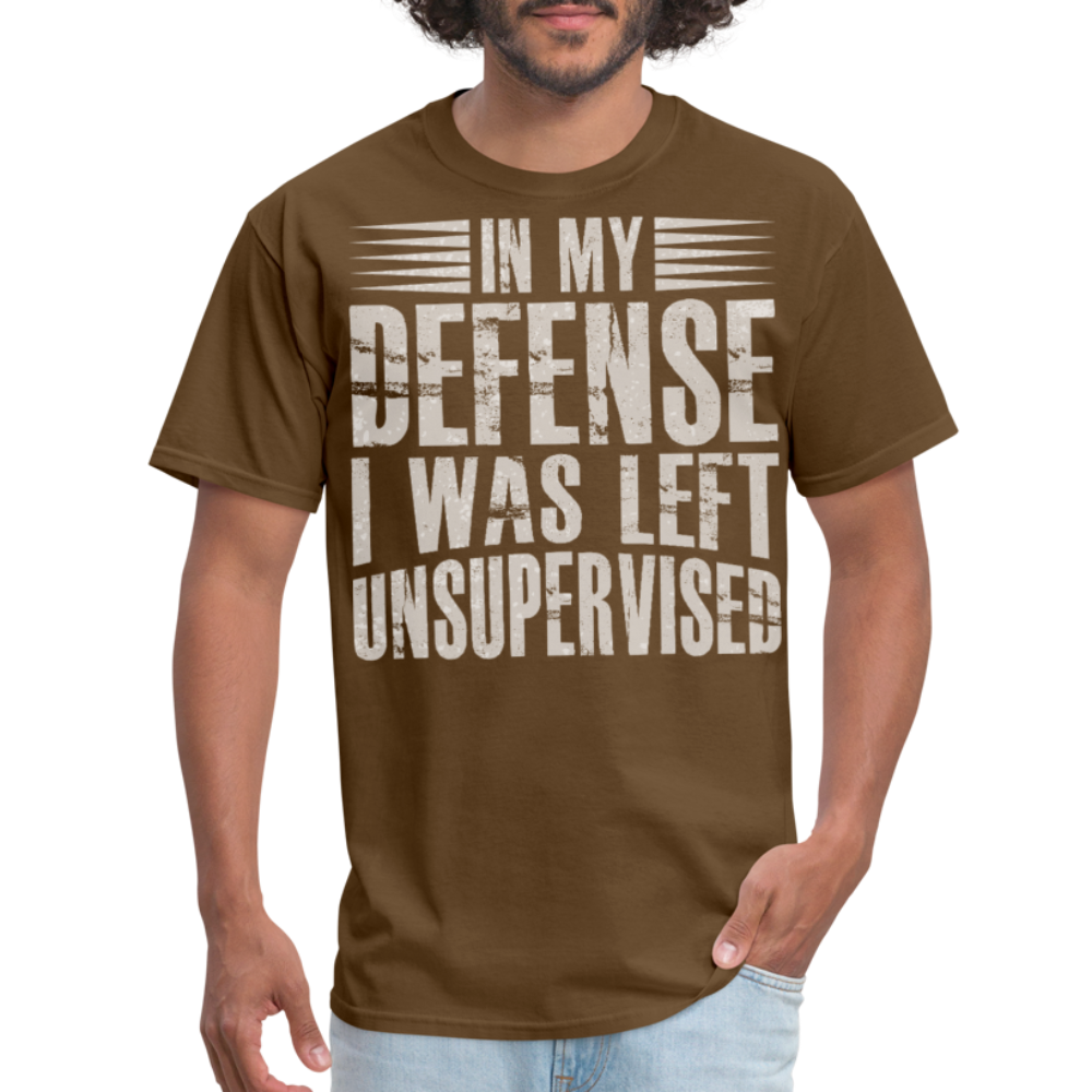 Unique In My Defense Graphic Tees Unisex Classic T-Shirt - brown