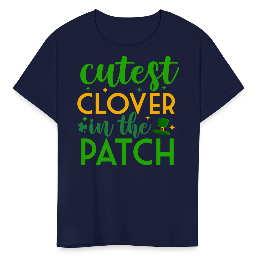 Cutest Clover In The Patch Kids T-shirt - navy