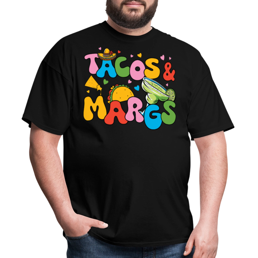 Funny Tacos And Margaritas Tee For Party Lovers T-shirt - black