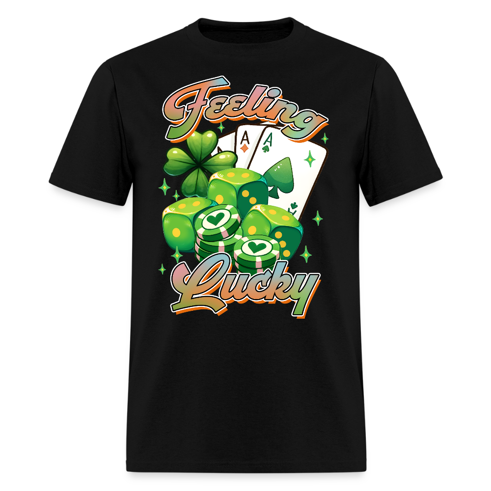 St Patrick’s Day lucky Gambling T-shirt - black