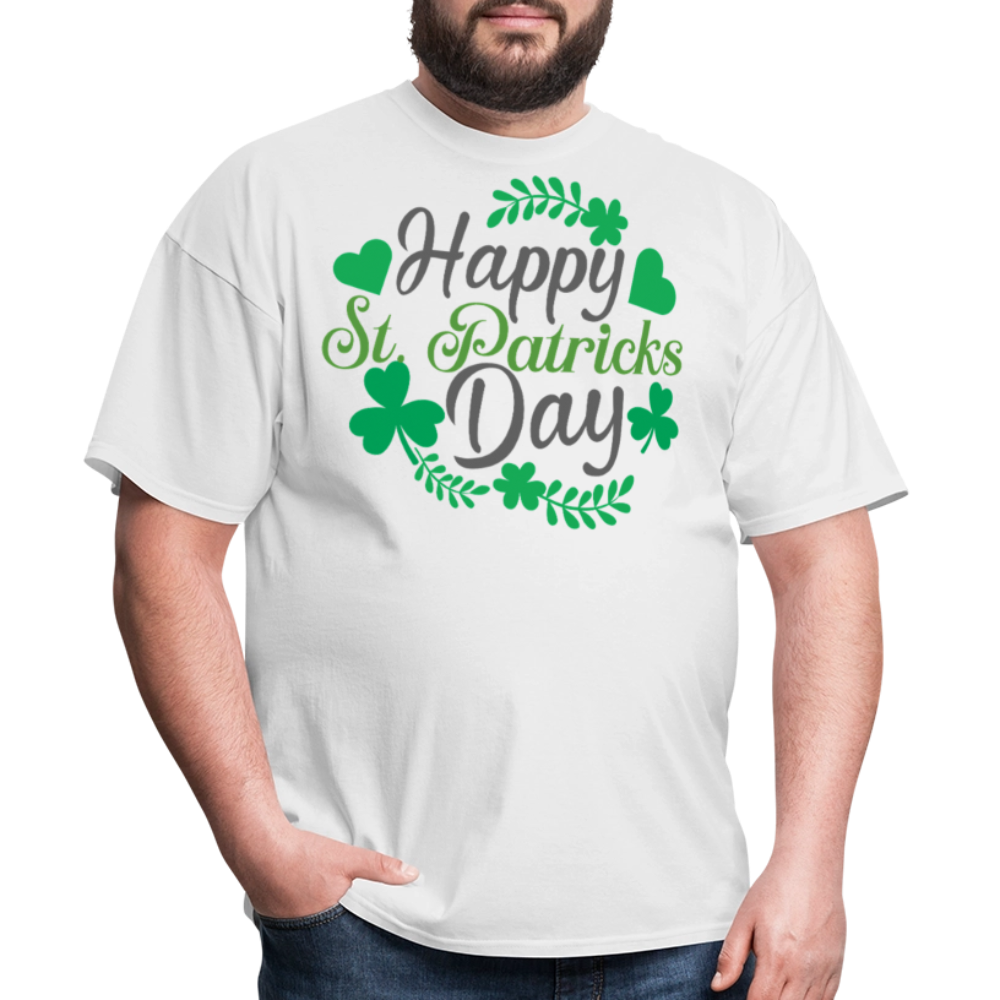 Funny Irish Shamrock Graphic Tee Green St Patrick’s Day T-shirt - white