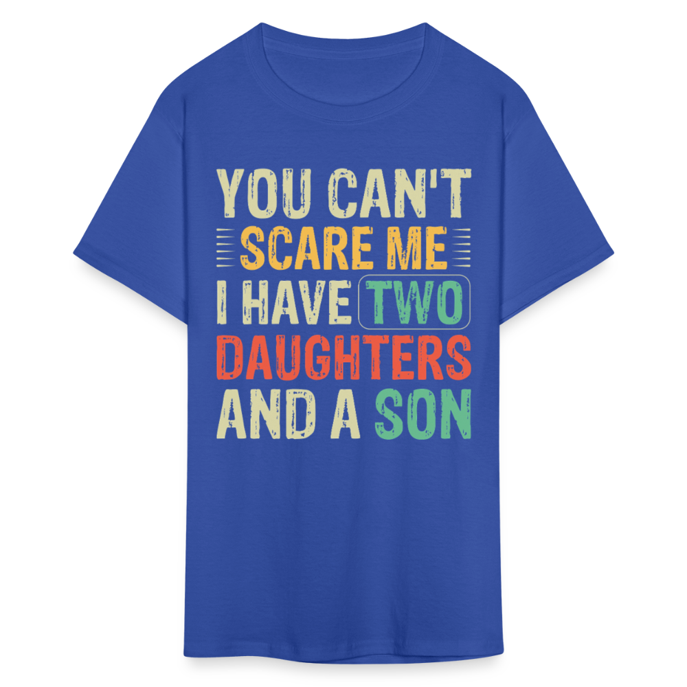 Funny T shirts for Parents with Kids I Have 2 Daughters & A Son T-Shirt - royal blue