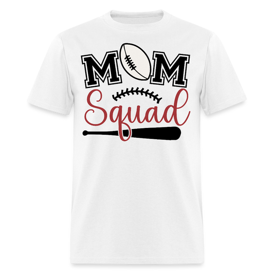 Cute Baseball And Football Mom T-shirt - white