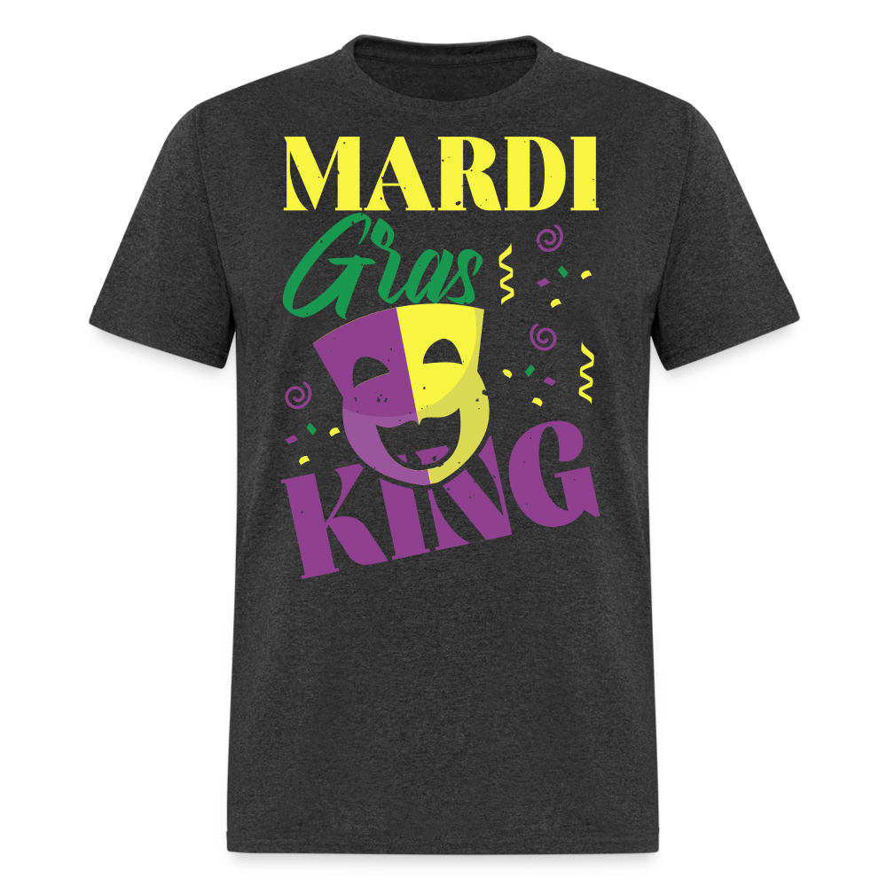 Masquerade Mask Tee Funny Mardi Gras King T-shirt - heather black