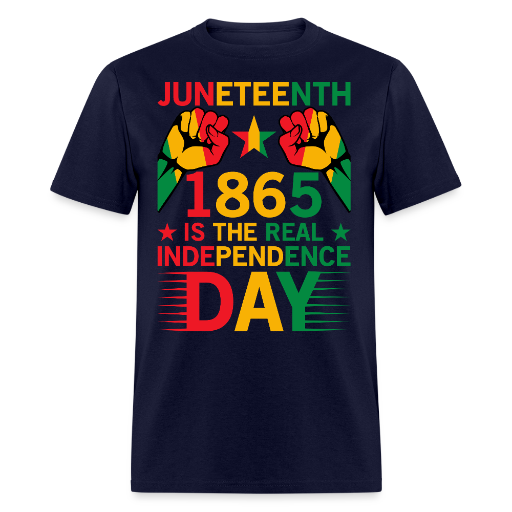 Juneteenth 1865 Independence Day T-shirt - navy