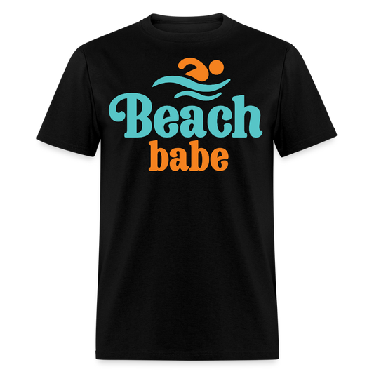 Cute Beach Babe Summer Beachwear For Women T-shirt - black