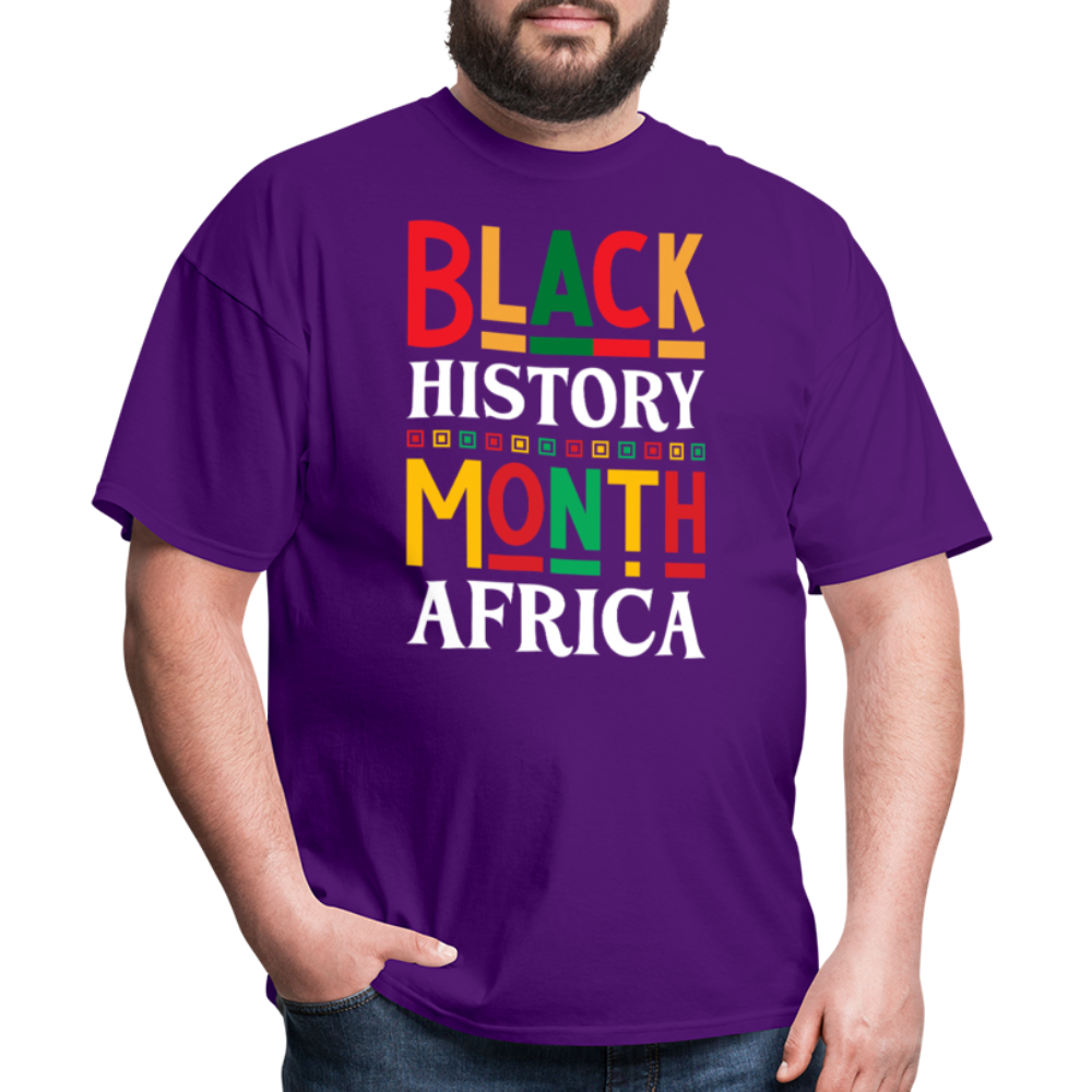 African Pride Black History Month T-shirt For Men and Women - purple