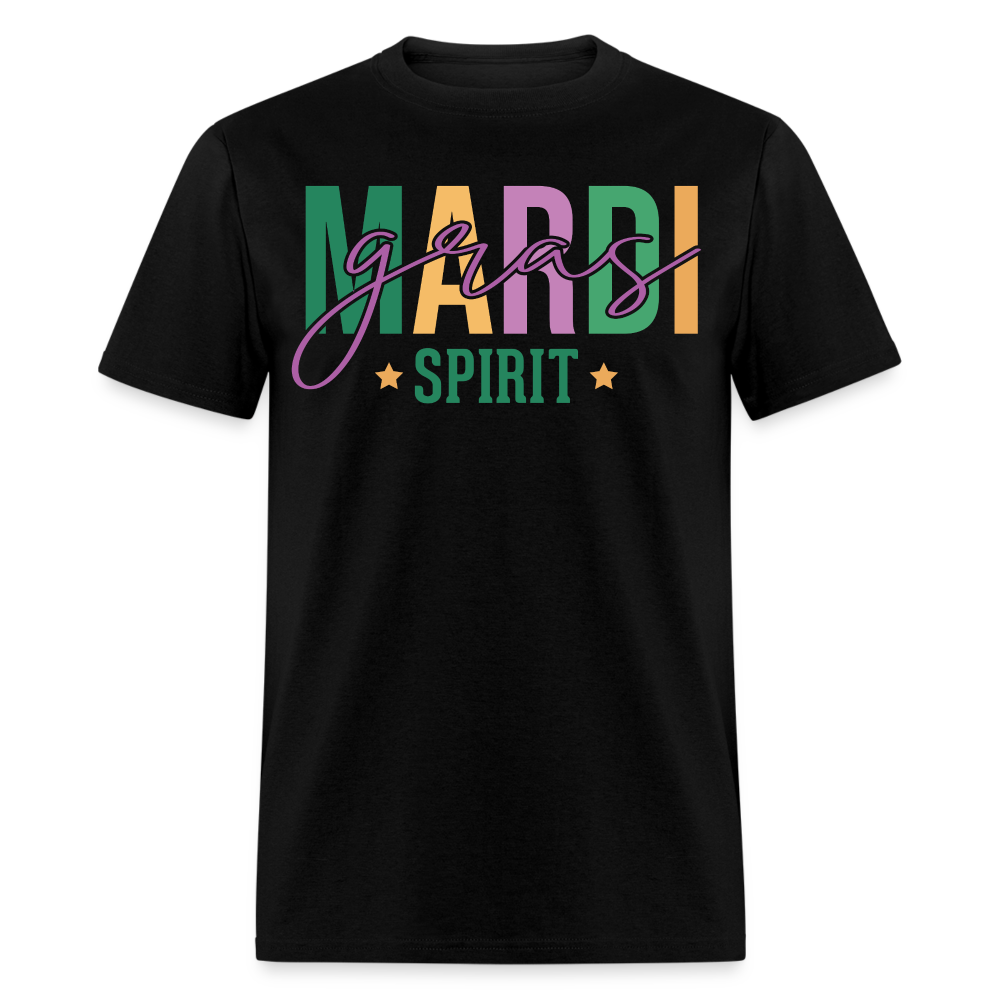 New Orleans Festival Spirit Graphic Tee Funny Mardi Gras T-shirt - black