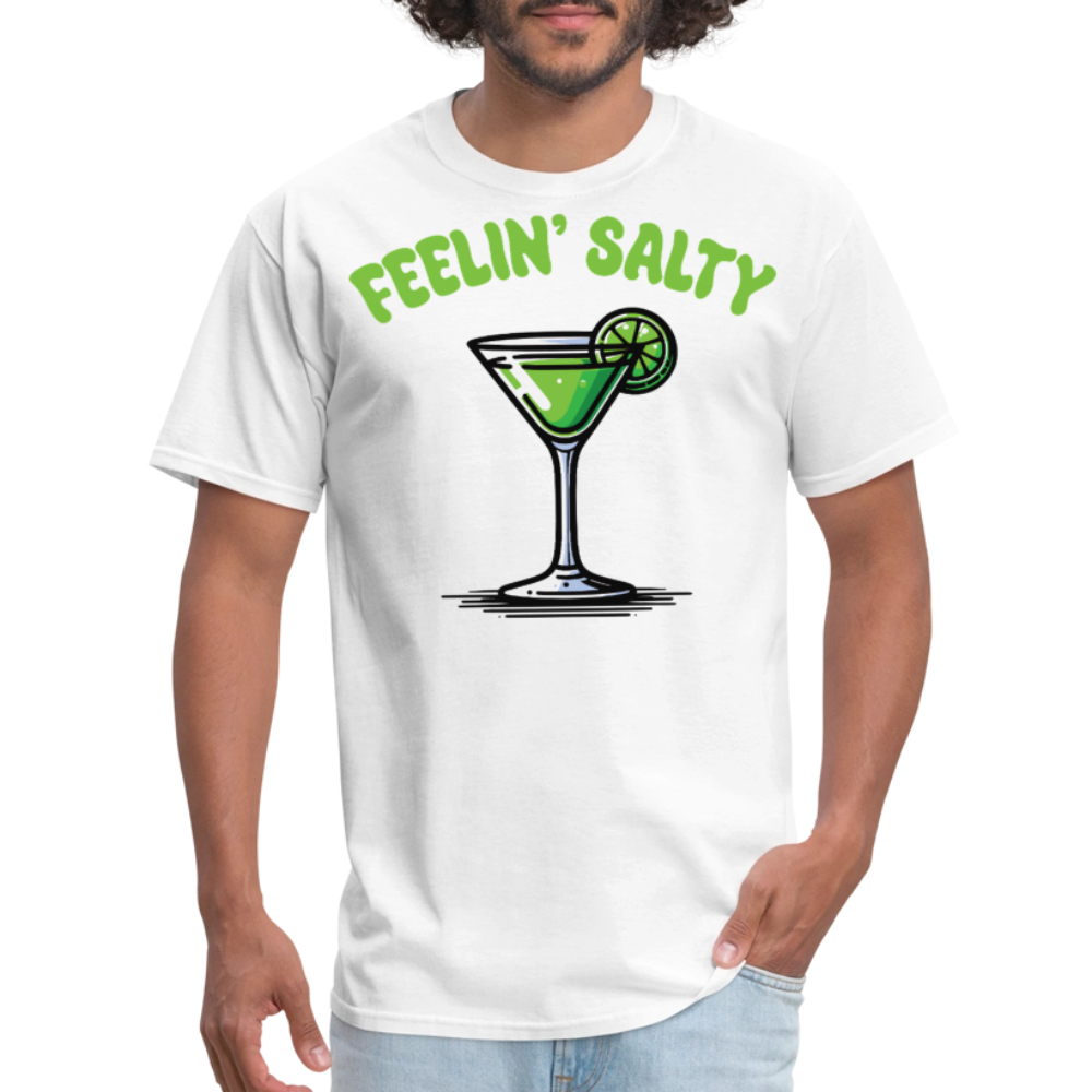 Feelin’ Salty Margarita Graphic Tee Mexican Fiesta Drinking T-shirt - white