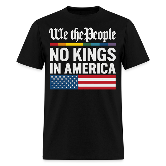 No Kings In America We The People T-Shirt - black