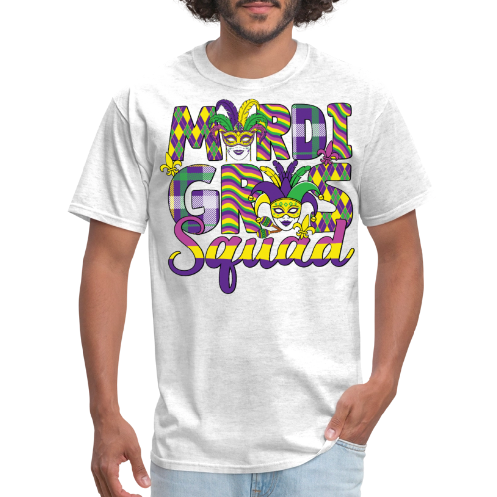 Funny And Festive Mardi Gras Party T-shirt - light heather gray