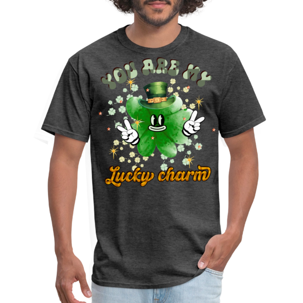 Funny St Patrick’s Day Lucky Charm T-Shirt - heather black