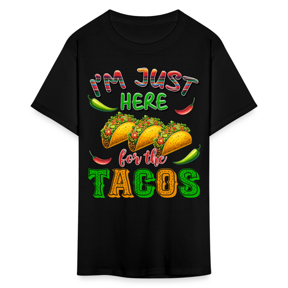 Mexican Food Graphic Tee For Taco Lovers Funny Tacos T-shirt - black