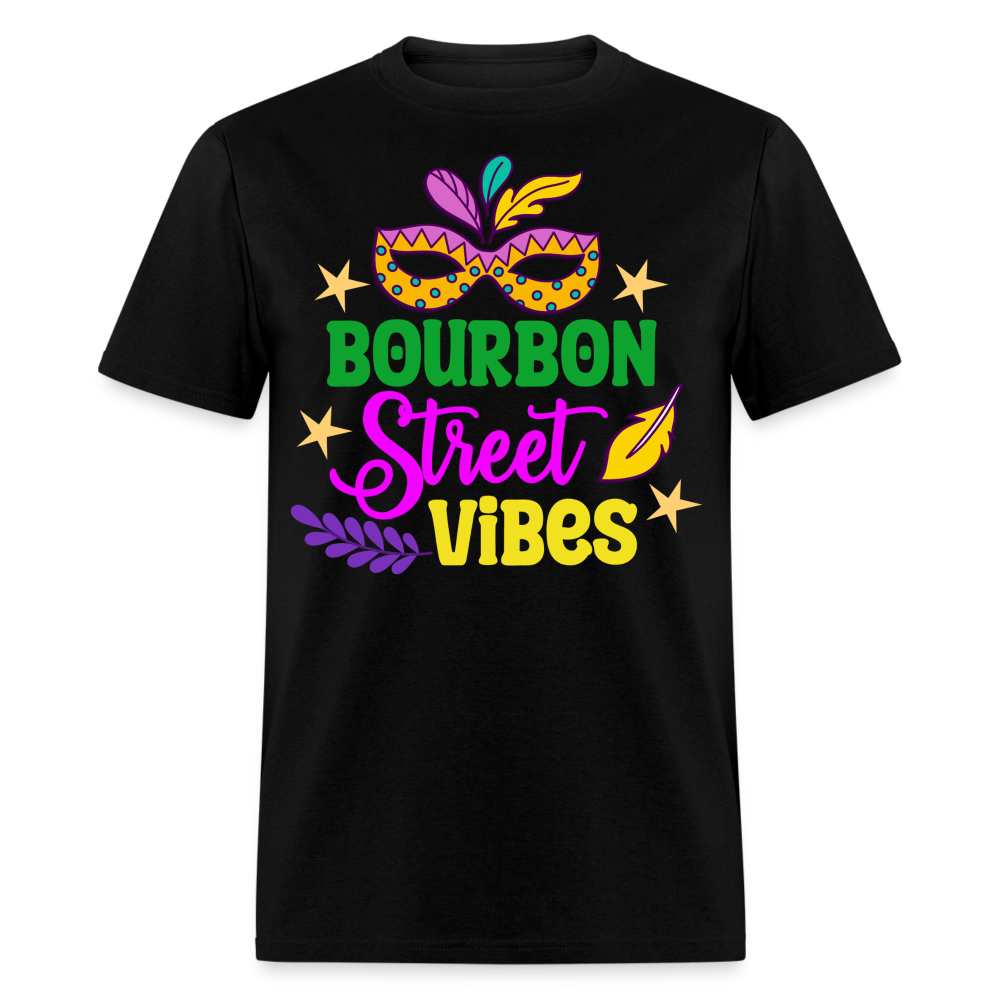 New Orleans Festival Party Tee Bourbon Street Mardi Gras Vibes T-shirt - black