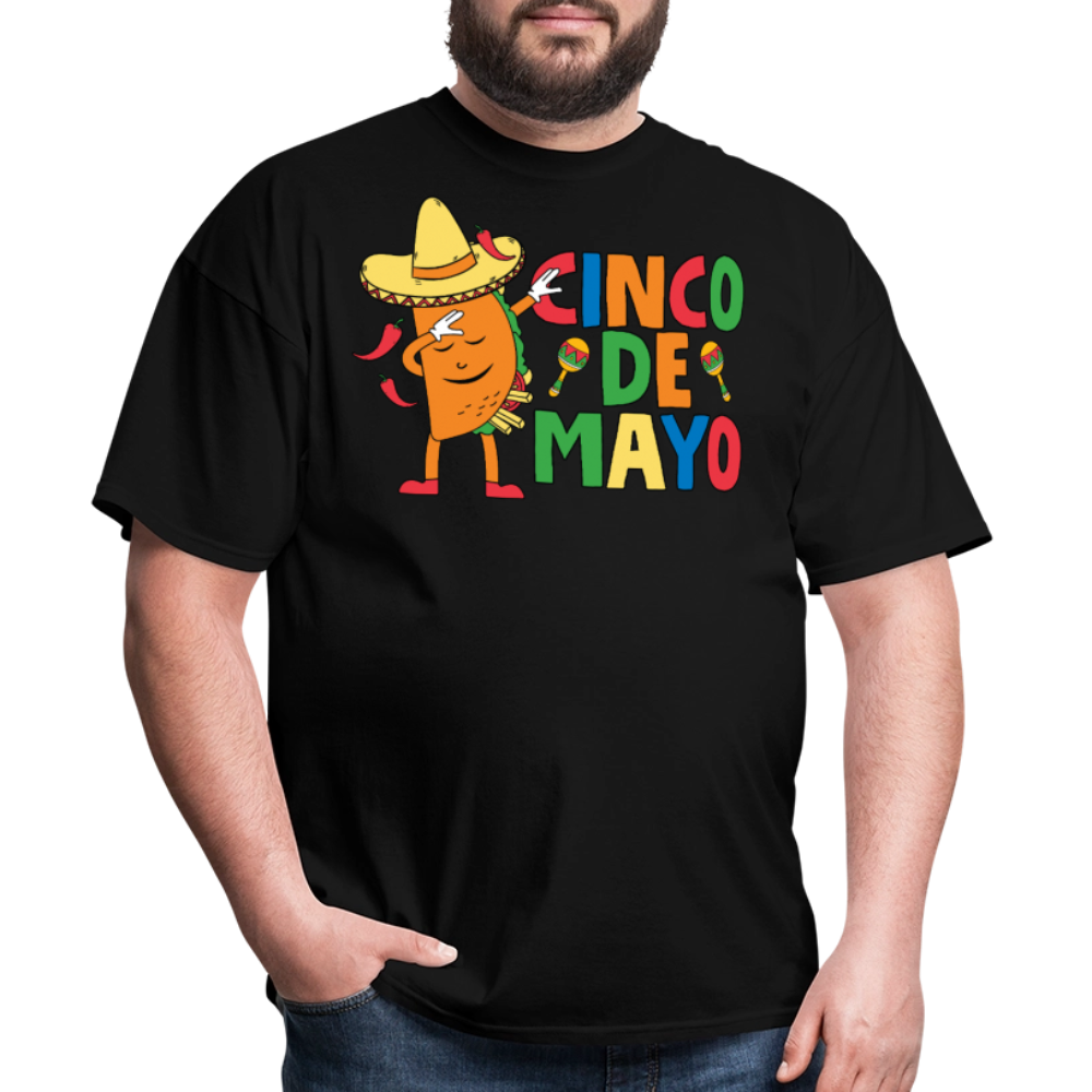 Funny Cinco de Mayo Taco Tee Mexican Fiesta Party T-Shirt - black