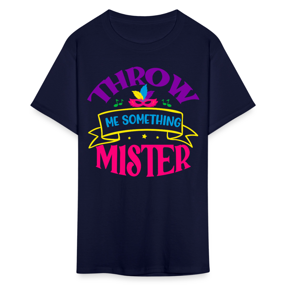 Throw Me Something Mister Mardi Gras T-shirt - navy