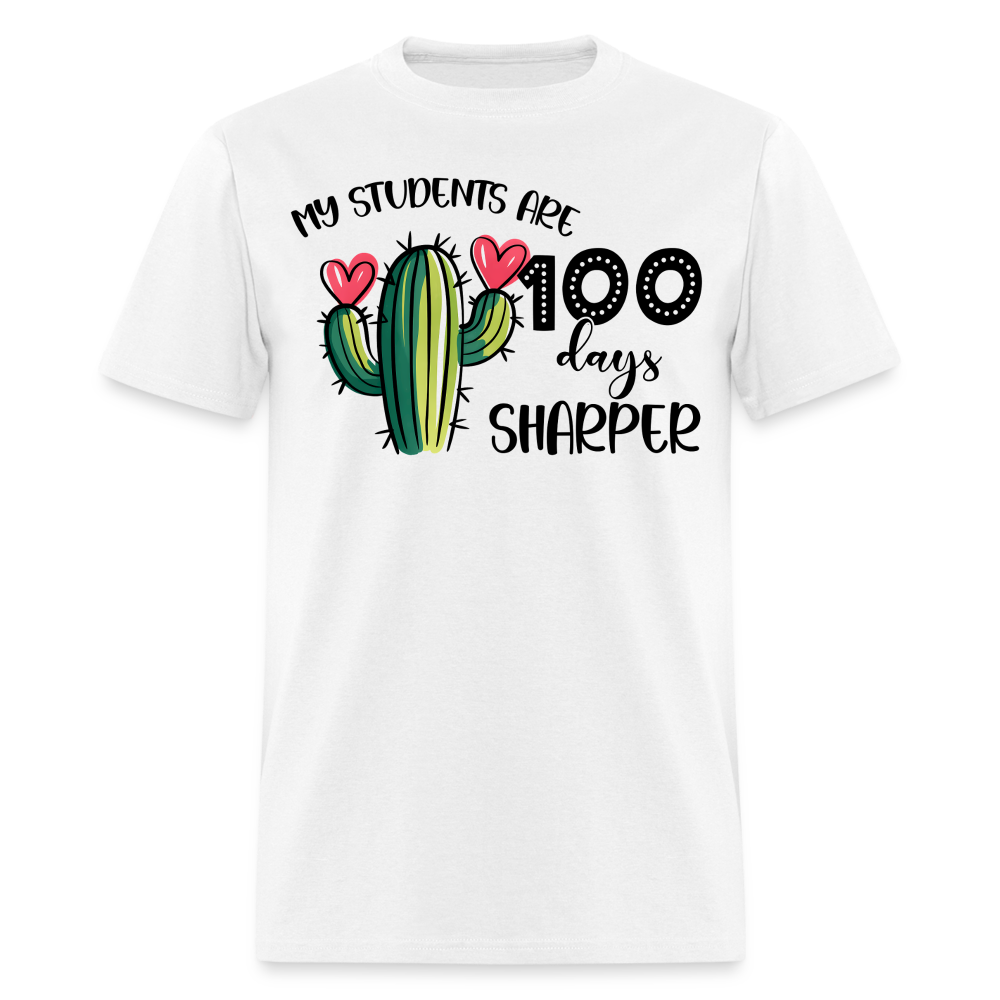 100th Day Of School Outfit For Teachers Cactus Theme 100 Days T-shirt - white