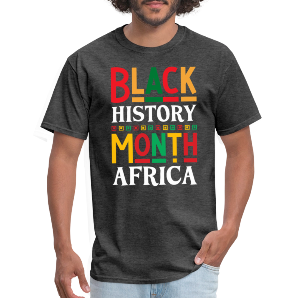 African Pride Black History Month T-shirt For Men and Women - heather black