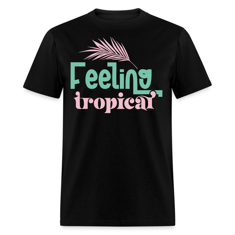 Tropical Summer Pastel Beach Vacation T-shirt - black