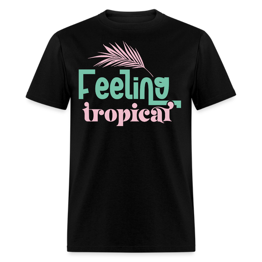 Tropical Summer Pastel Beach Vacation T-shirt - black