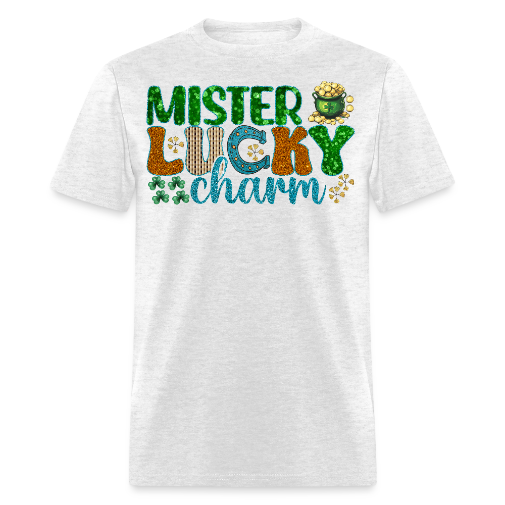 Mister Lucky Charm St Paddy’s Day T-shirt - light heather gray