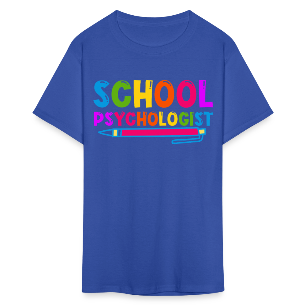 Best Gifts For School Psychologists Mental Health Unisex T-Shirt - royal blue