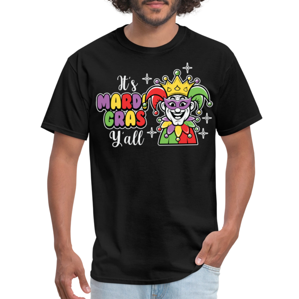 It’s Mardi Gras Y’all Shirt For Party Lovers Mardi Gras Jester T-shirt - black